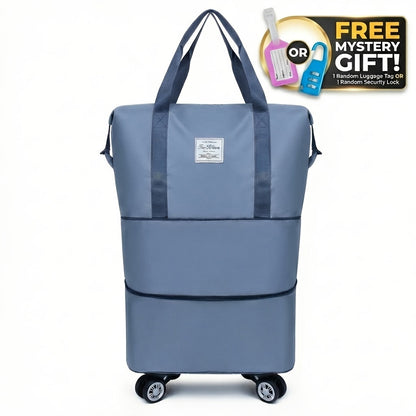 Gym Duffel Bag – Nylon, Spinner Wheels, Expandable, for Travel – alternate view