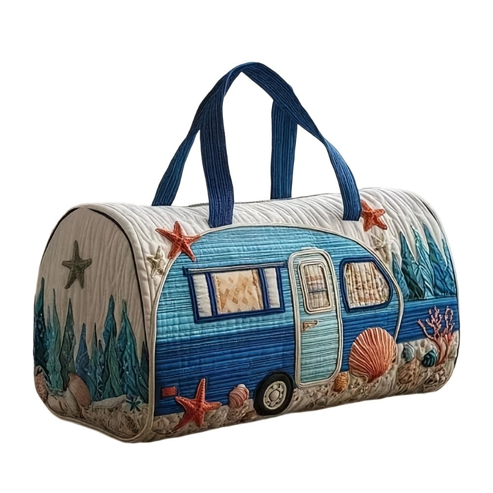 Gym Duffel Bag – Quilted, for Travel – detail view 4