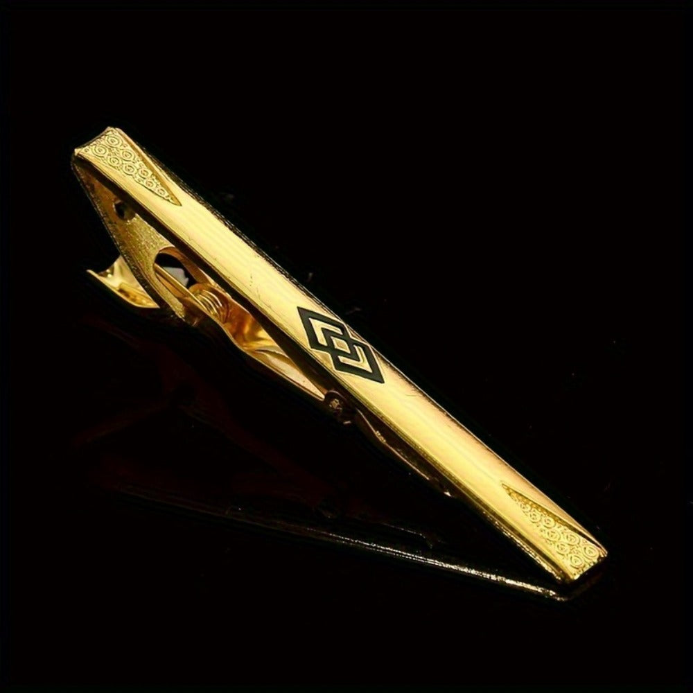 Hair Clips for Women - Tie Set 9pcs Men's Business Suit Accessories - Luxury Fashion Tie Bar Gift - product detail view 6