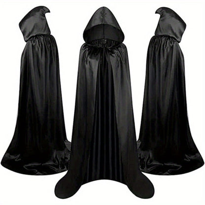 Halloween Costumes - Cape Cloak for Adults 59 Inch Gothic Death Costume Robe | Vampire Grim - product detail view 3
