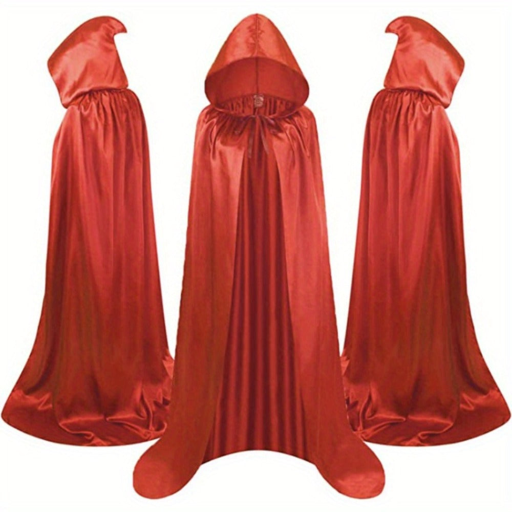 Halloween Costumes - Cape Cloak for Adults 59 Inch Gothic Death Costume Robe | Vampire Grim - product detail view 6