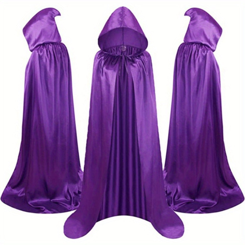 Halloween Costumes - Cape Cloak for Adults 59 Inch Gothic Death Costume Robe | Vampire Grim - product detail view 13