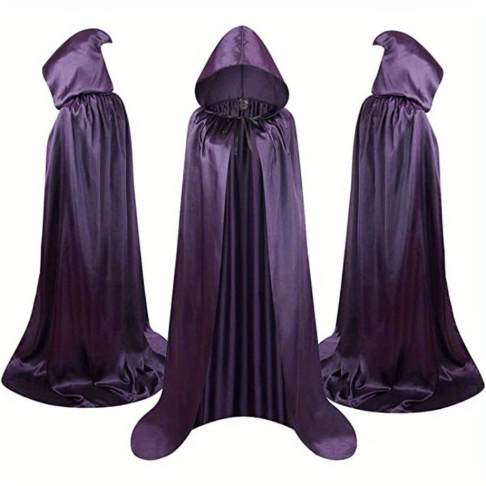 Halloween Costumes - Cape Cloak for Adults 59 Inch Gothic Death Costume Robe | Vampire Grim - product detail view 15