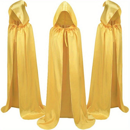 Halloween Costumes - Cape Cloak for Adults 59 Inch Gothic Death Costume Robe | Vampire Grim - product detail view 17