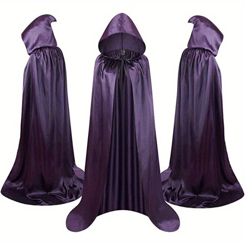 Halloween Costumes - Cape Cloak for Adults 59 Inch Gothic Death Costume Robe | Vampire Grim - product detail view 24