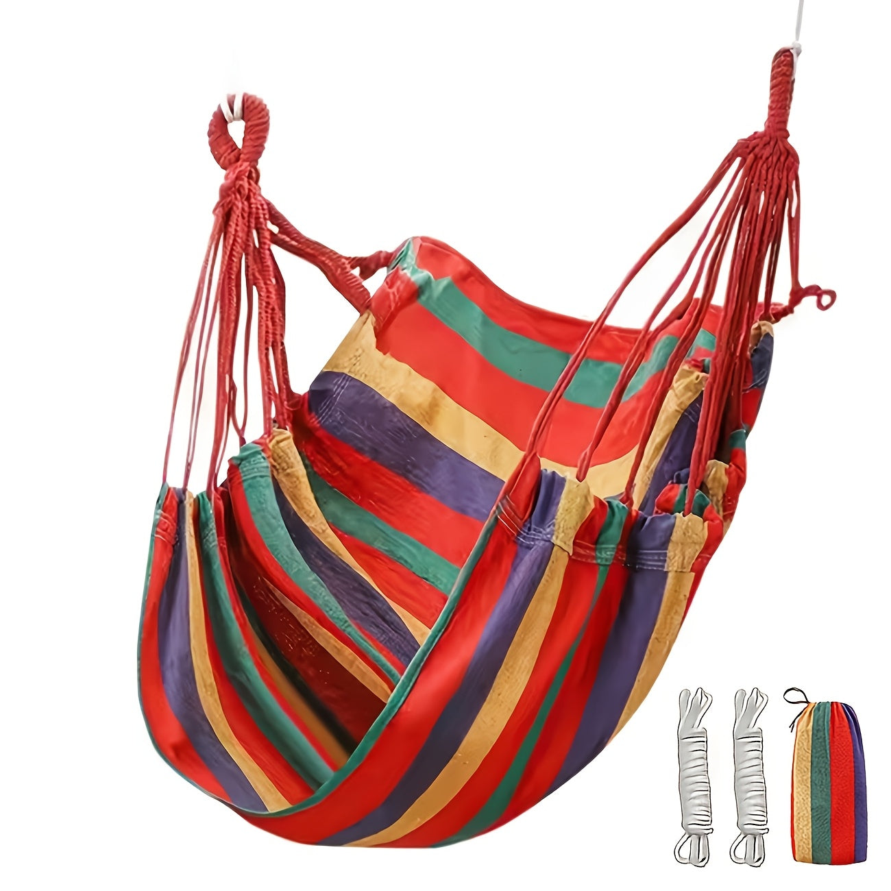 Hammock Chair shown in the Red option