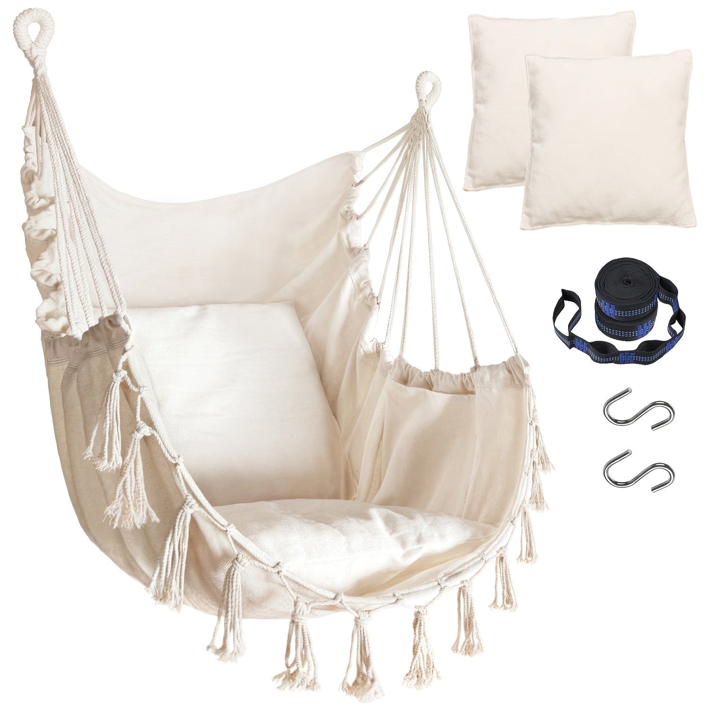 Hammock Chair shown in the White option