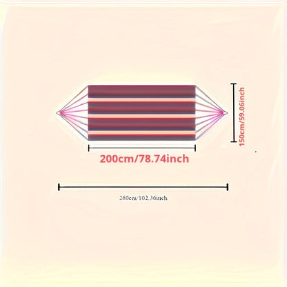 Hammock shown in the 31.5inch×98.43inch option