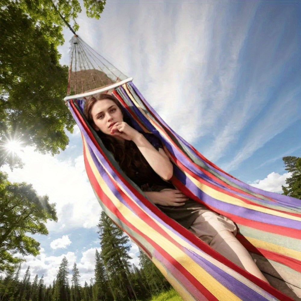 Hammock with Canvas Seat for Comfortable Outdoor Seating in Patio detail image - detail view 5