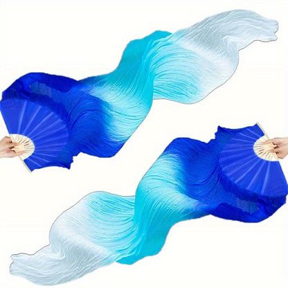 Hand Fan - Folding Set of 2 - 4 Colors Available, Portable for Dance Events Raves - product detail view 24