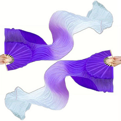 Hand Fans - Folding Dance 2 Pack - Women's for Carnival Performance Summer, 4 Colors - product detail view 16