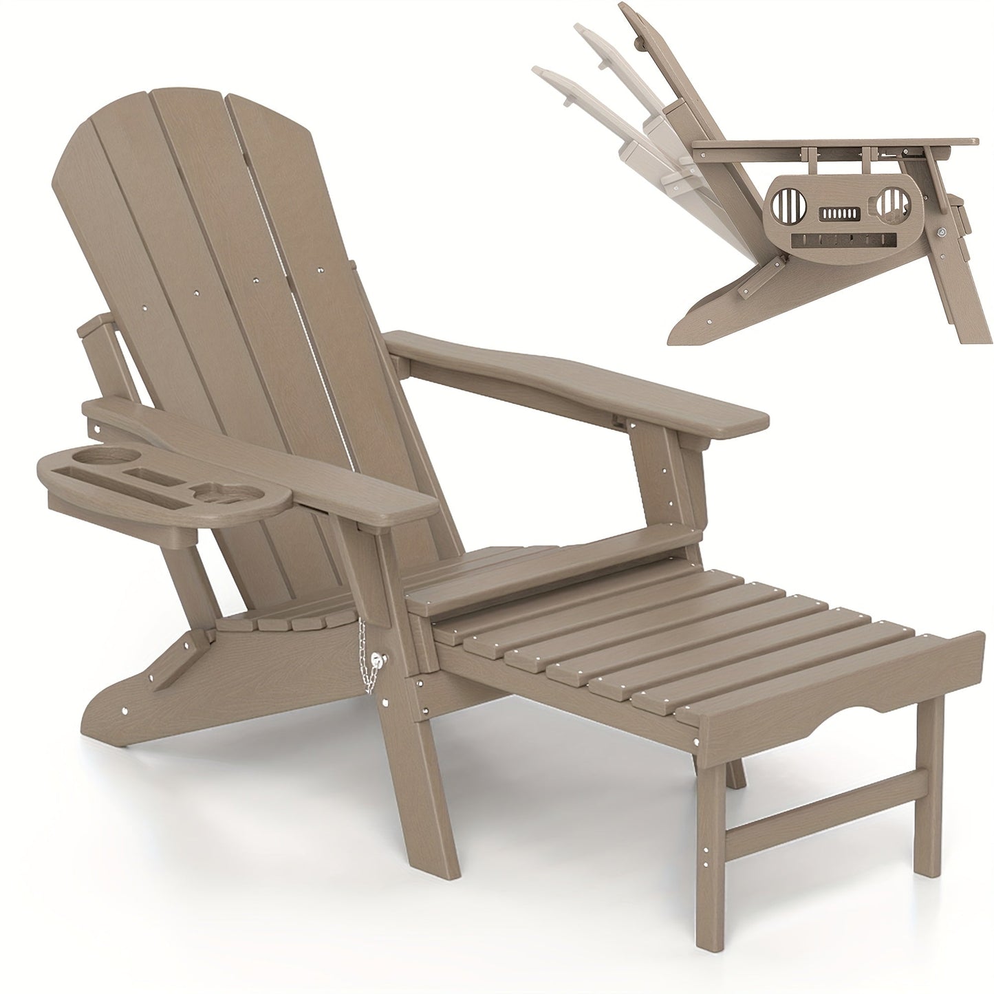 Adirondack Chair shown in the Brown, 1pc option
