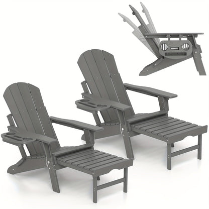 Adirondack Chair shown in the Grey, 2pcs option