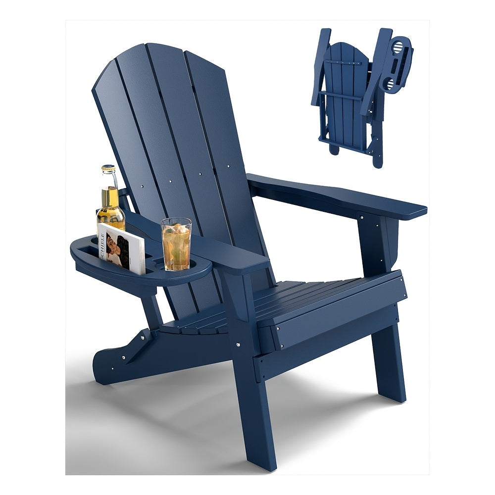 Adirondack Chair shown in the Without Footrest - Navy Blue, 1pc option