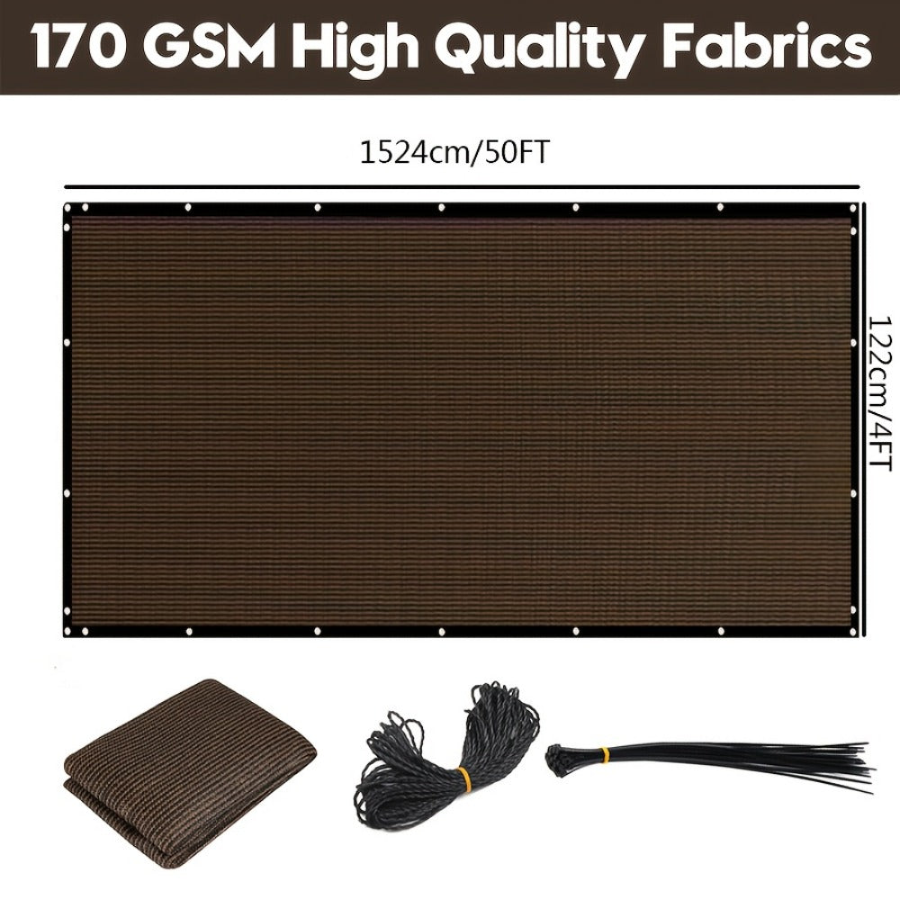 HDPE Outdoor Patio Roller Shade with Added Privacy for Outdoor Shade and Protection detail image - detail view 9