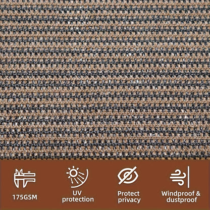 Shade Net shown in the Coffee Brown, 196.85 inches x 236.22 inches / 5 x 6 option