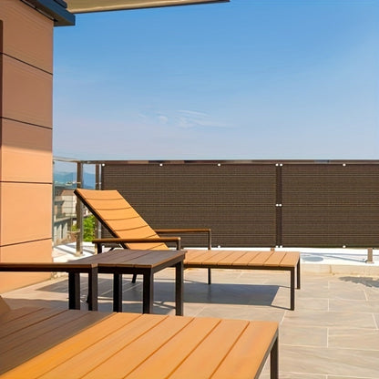 HDPE Outdoor Patio Roller Shade with UV Protection and Tool-Free Assembly detail image - detail view 10