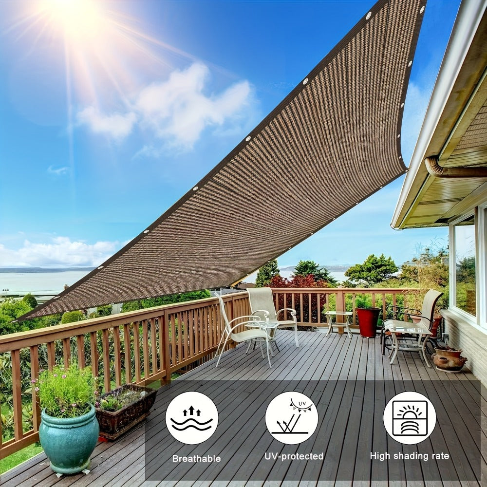 HDPE Outdoor Patio Roller Shade with UV Protection and Tool-Free Assembly detail image - detail view 11