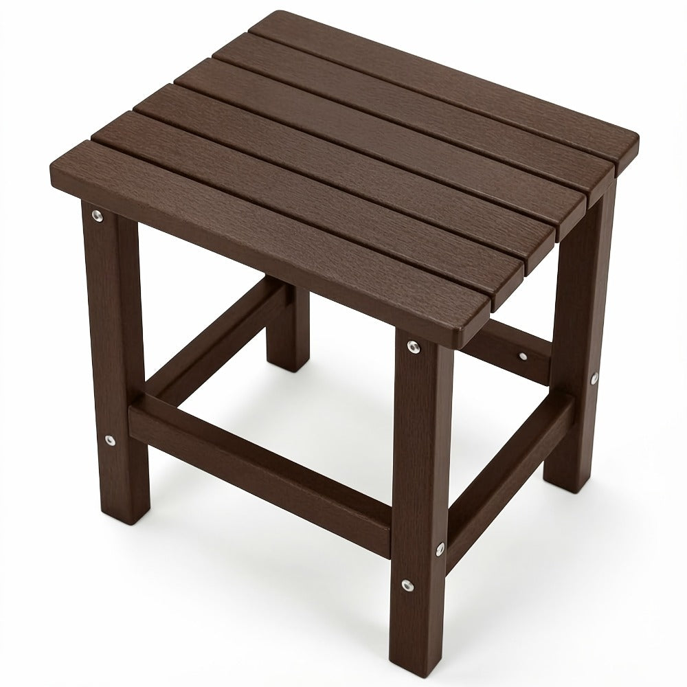 HDPE Outdoor Side Table with Multiple Color Options for Patio detail image - detail view 8