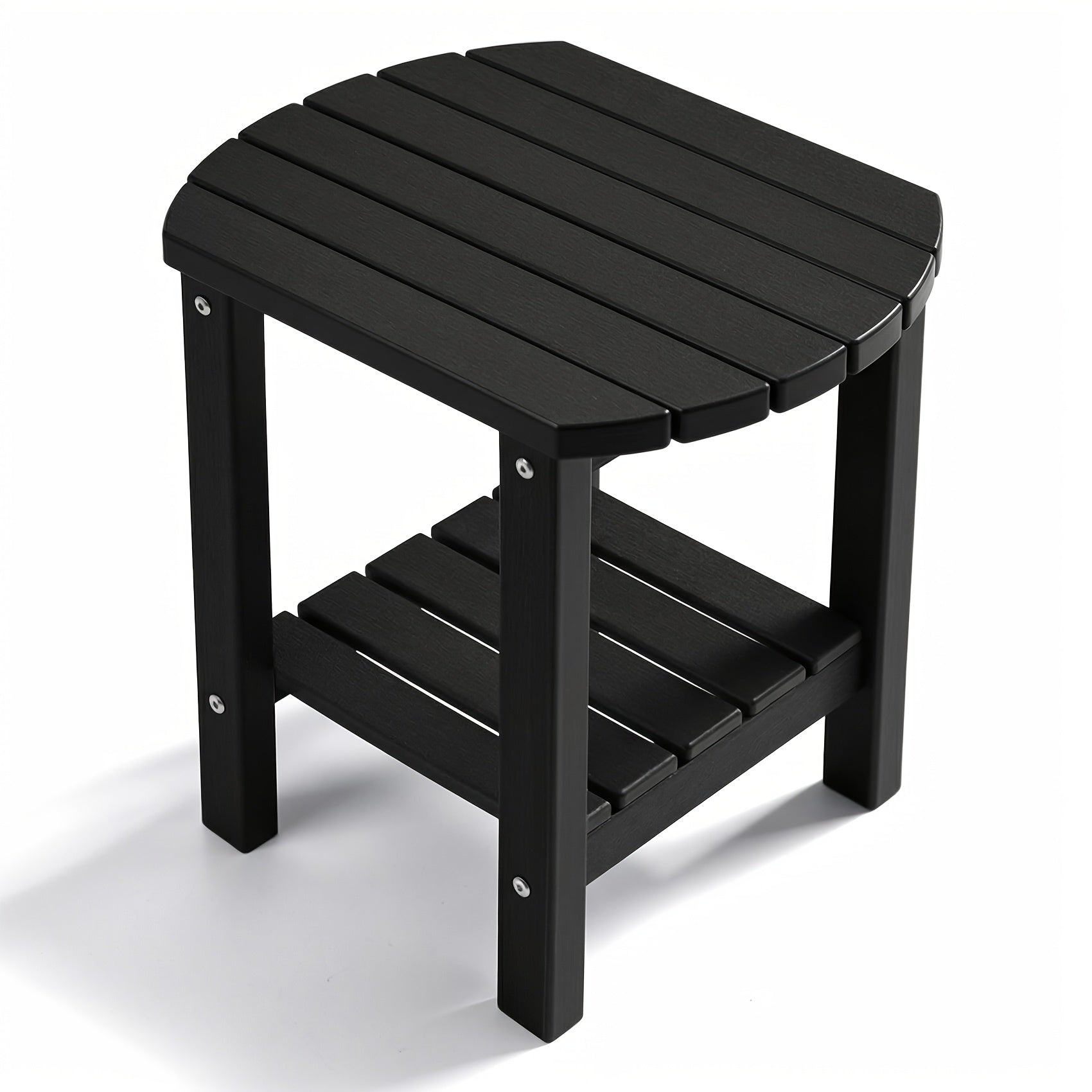 Outdoor Side Table shown in the Black option