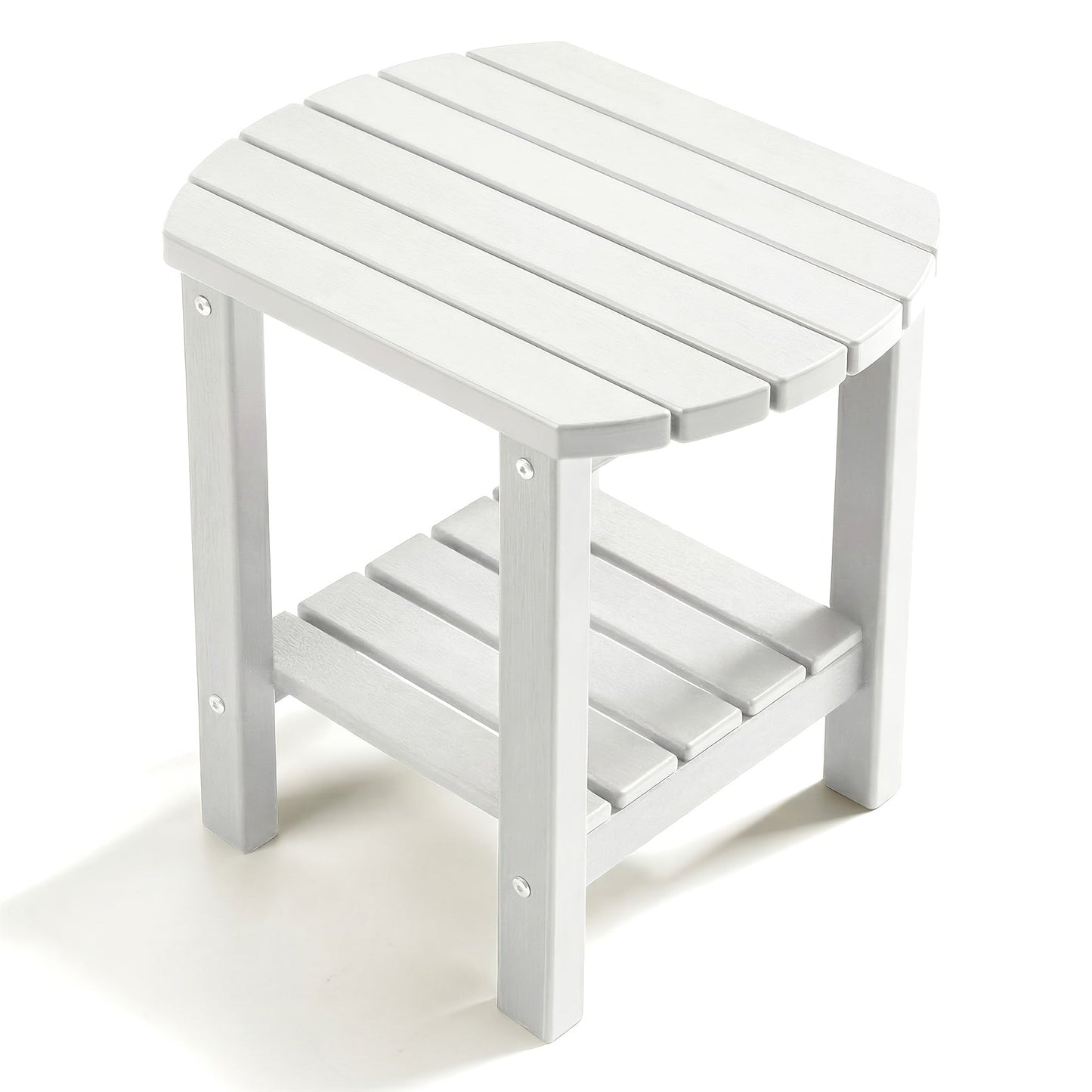 Outdoor Side Table shown in the White option
