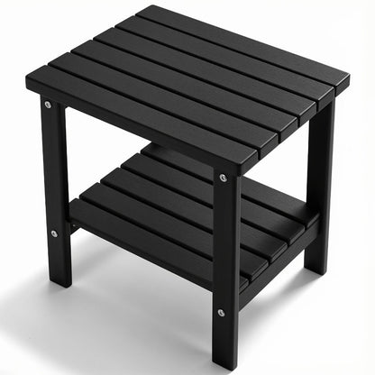 Outdoor Side Table, Adirondack Side Table HDPE Outdoor Weather Resistant Square End Table shown in the main product view