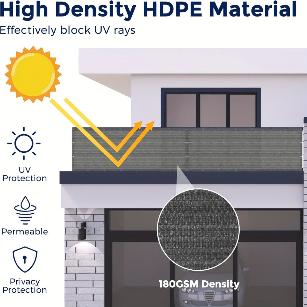 HDPE Privacy Screen Fence with Added Privacy and Reinforced Corners for Patio detail image - detail view 20