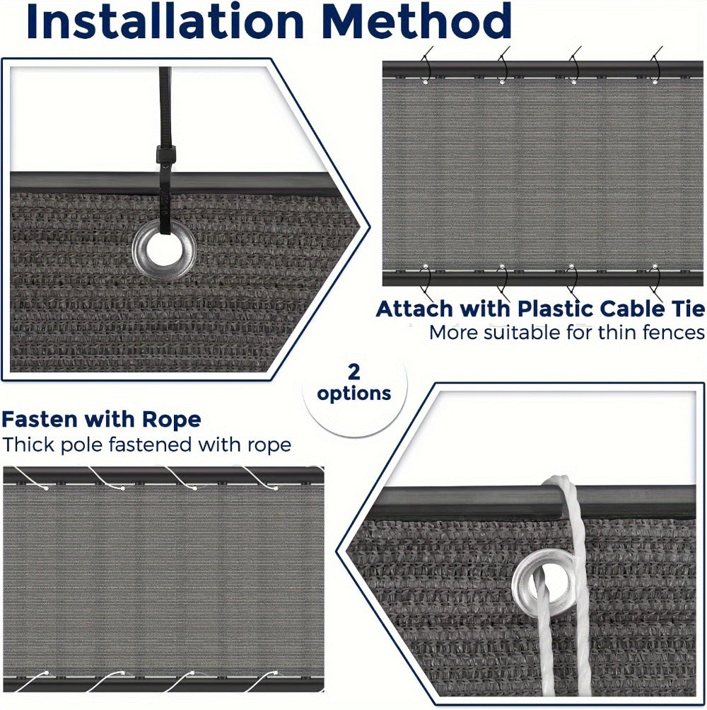 HDPE Privacy Screen Fence with Added Privacy and Reinforced Corners for Patio detail image - detail view 21