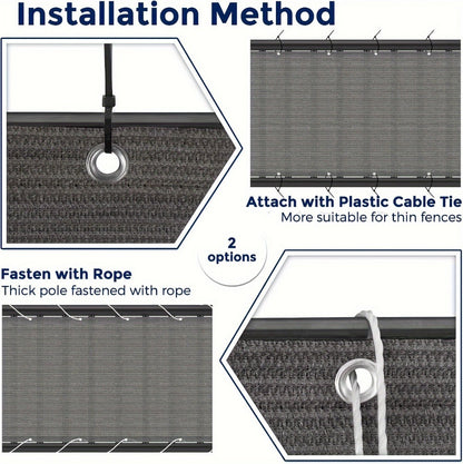 HDPE Privacy Screen Fence with Added Privacy and Reinforced Corners for Patio detail image - detail view 21