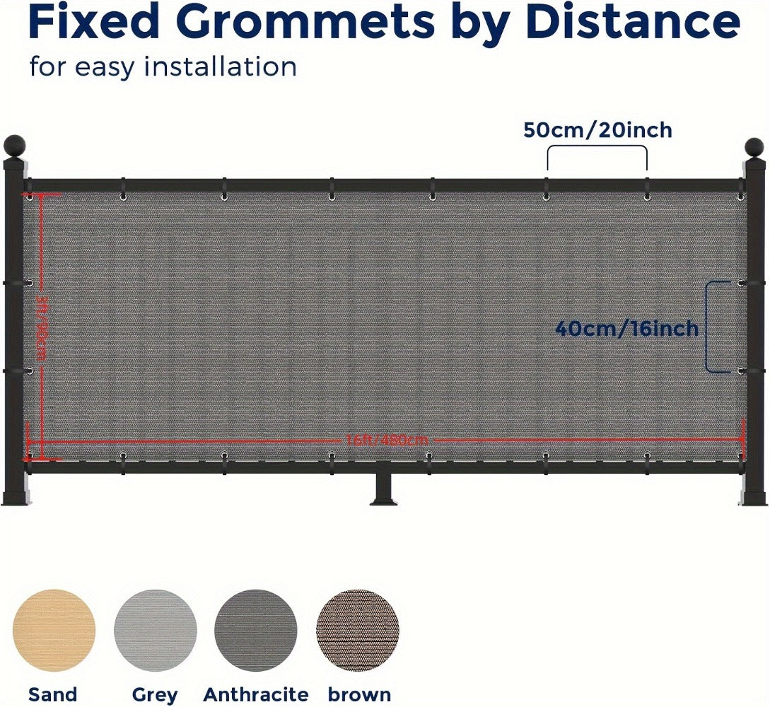 HDPE Privacy Screen Fence with Added Privacy and Reinforced Corners for Patio detail image - detail view 22