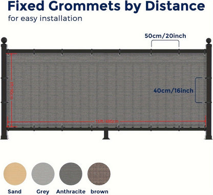 HDPE Privacy Screen Fence with Added Privacy and Reinforced Corners for Patio detail image - detail view 22