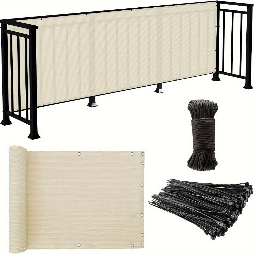 HDPE Privacy Screen Fence with Added Privacy and Reinforced Corners for Patio detail image - detail view 5