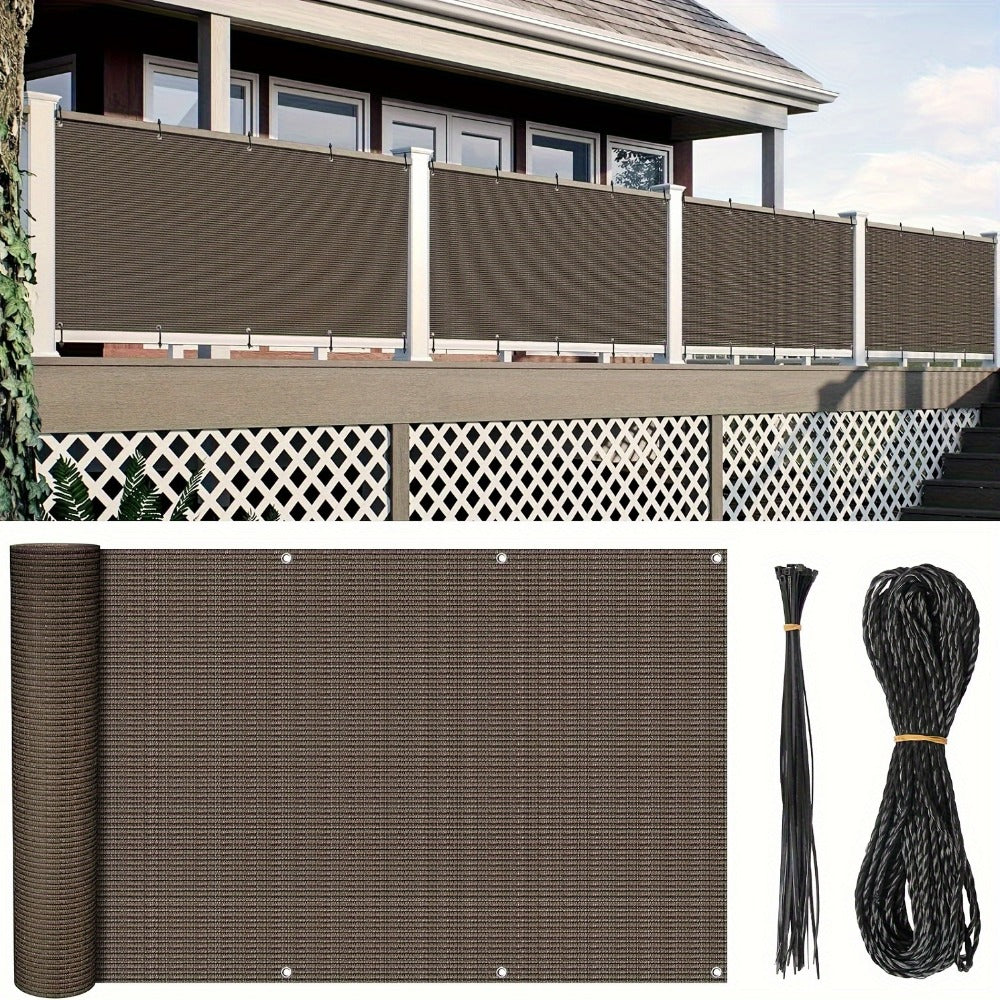HDPE Privacy Screen Fence with Added Privacy and Reinforced Corners for Patio detail image - detail view 9