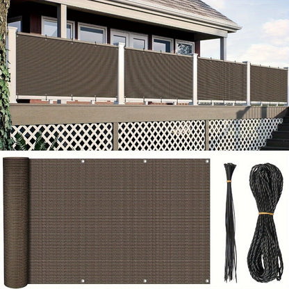 HDPE Privacy Screen Fence with Added Privacy and Reinforced Corners for Patio detail image - detail view 9