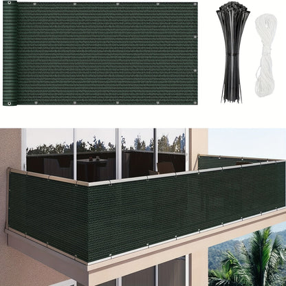 Privacy Screen Fence shown in the Green option