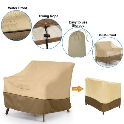 Heavy-Duty Fabric Patio Furniture Cover with Waterproof Protection and Dustproof Cover detail image - detail view 9