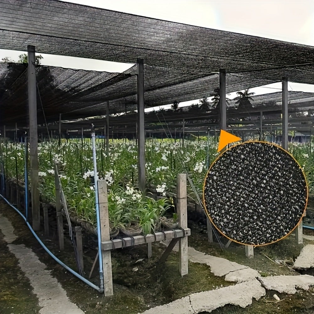 Heavy-Duty HDPE Outdoor Sun Shade Sail with UV Protection and Reinforced Corners for Patio detail image - detail view 10