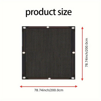 Heavy-Duty HDPE Outdoor Sun Shade Sail with UV Protection and Reinforced Corners for Patio detail image - detail view 3