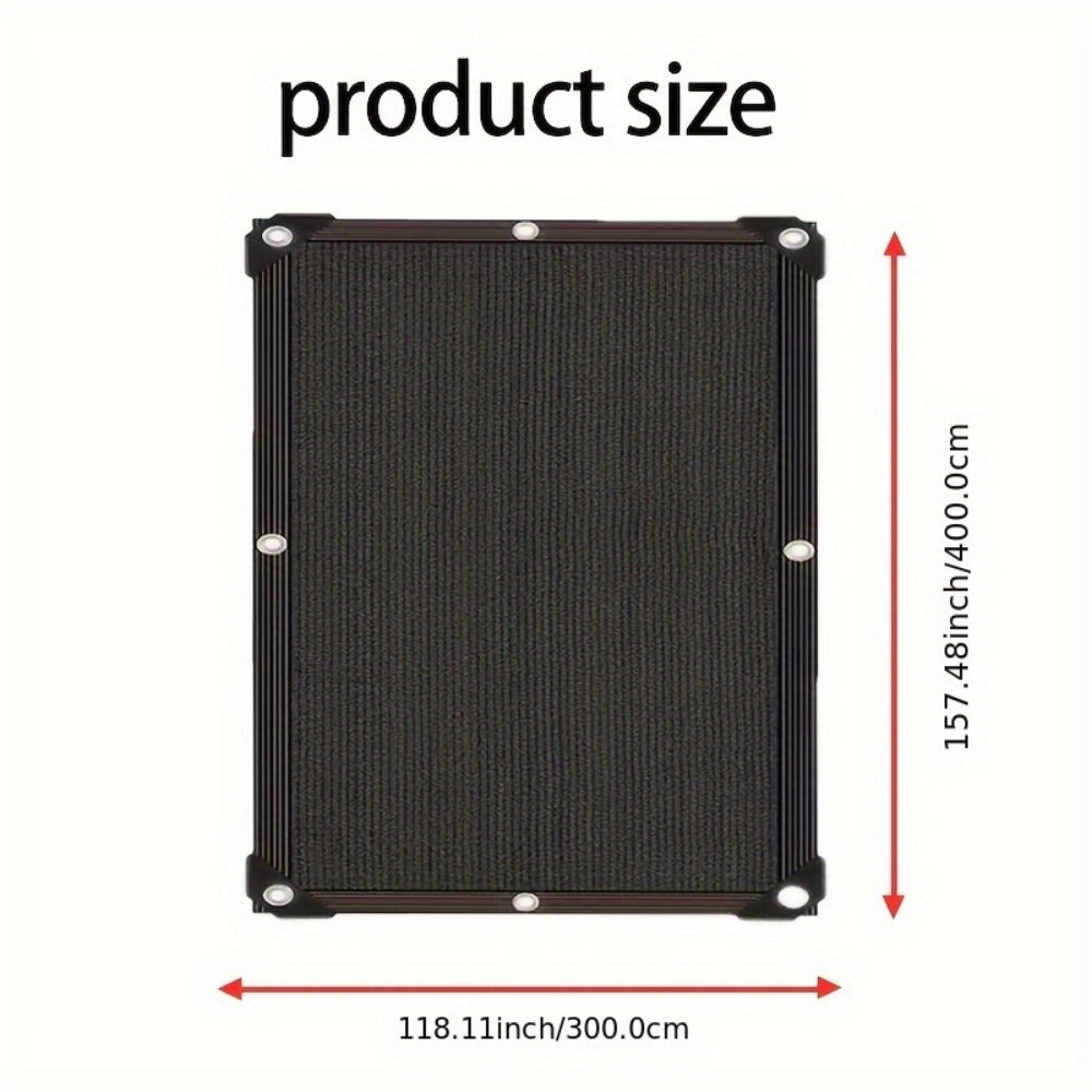 Heavy-Duty HDPE Outdoor Sun Shade Sail with UV Protection and Reinforced Corners for Patio detail image - detail view 6
