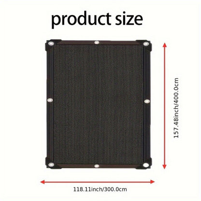 Heavy-Duty HDPE Outdoor Sun Shade Sail with UV Protection and Reinforced Corners for Patio detail image - detail view 6