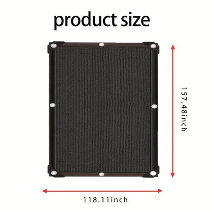 Heavy-Duty HDPE Outdoor Sun Shade Sail with UV Protection and Reinforced Corners for Patio detail image - detail view 7