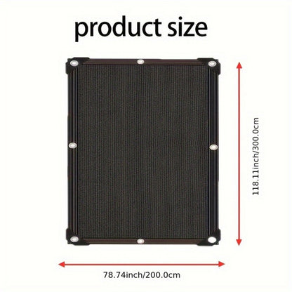 Heavy-Duty HDPE Outdoor Sun Shade Sail with UV Protection and Reinforced Corners for Patio detail image - detail view 9