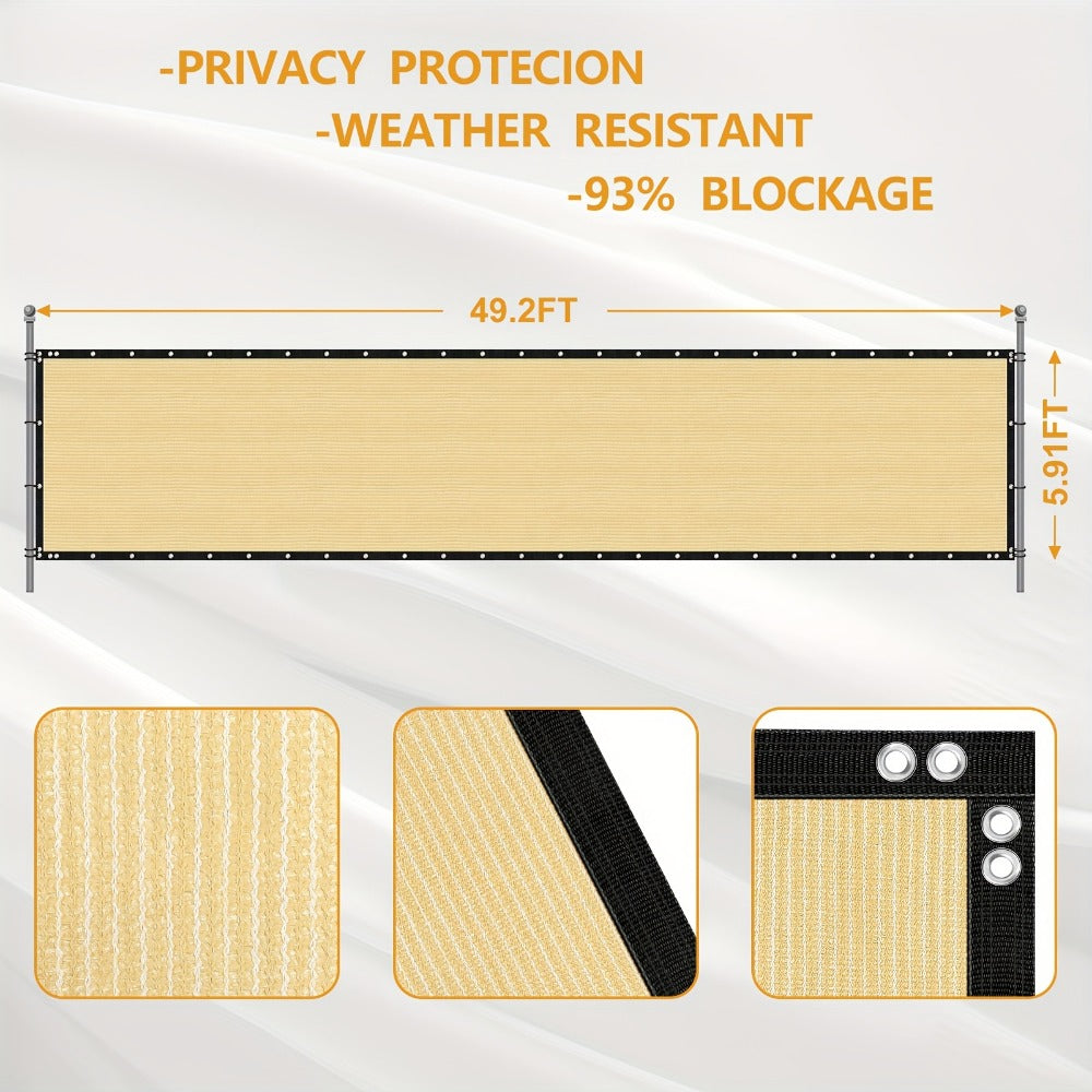 Heavy-Duty HDPE Privacy Screen Fence with Added Privacy and UV Protection detail image - detail view 4