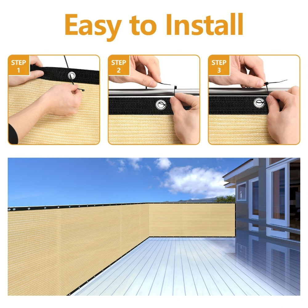 Heavy-Duty HDPE Privacy Screen Fence with Added Privacy and UV Protection detail image - detail view 5