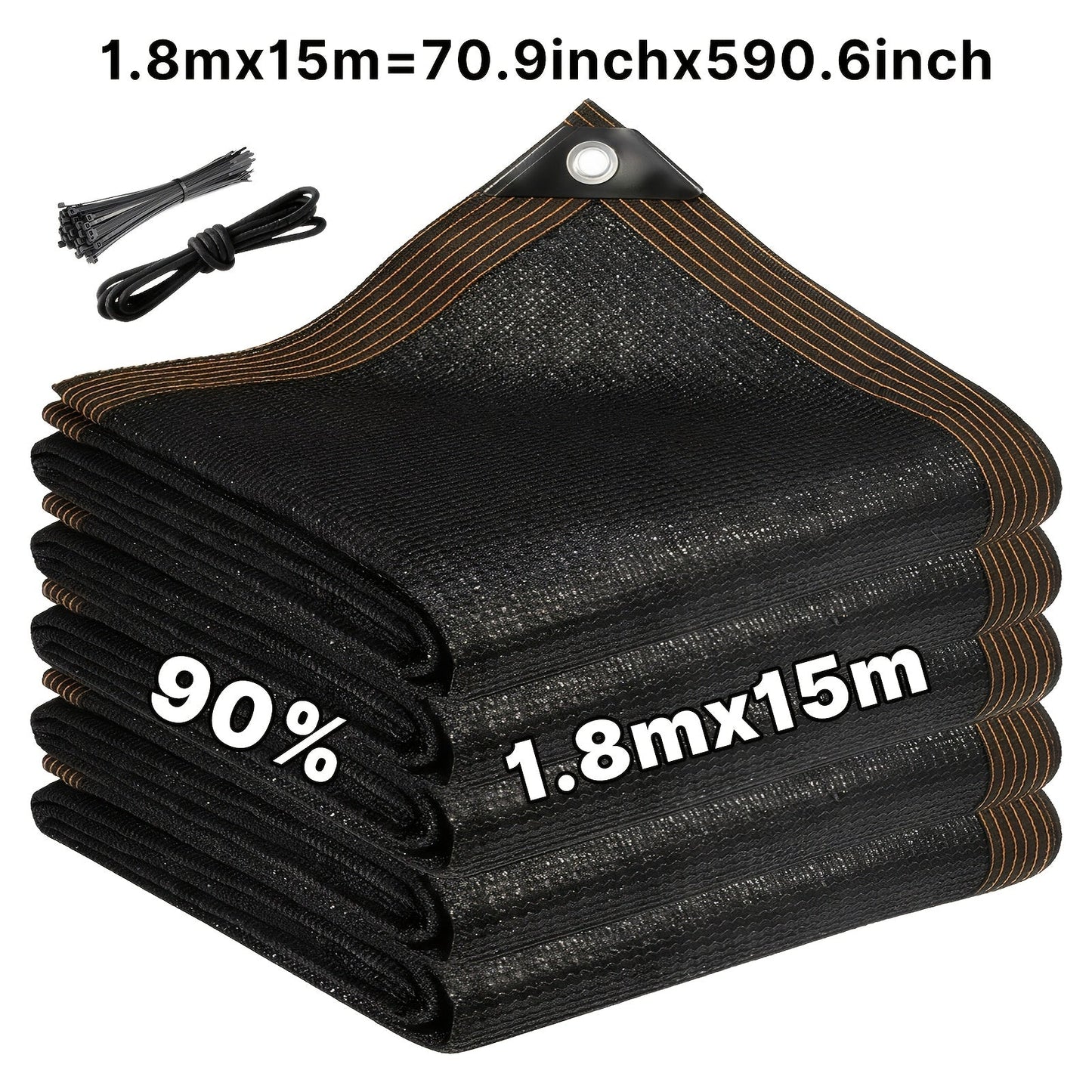 Privacy Screen shown in the Black, 6'X50'(70.87x590.55inch) option