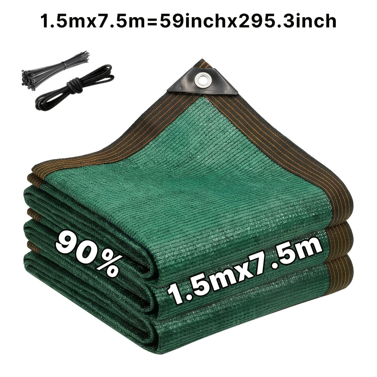 Privacy Screen shown in the Green, 5'X25'(59x295.3inch) option