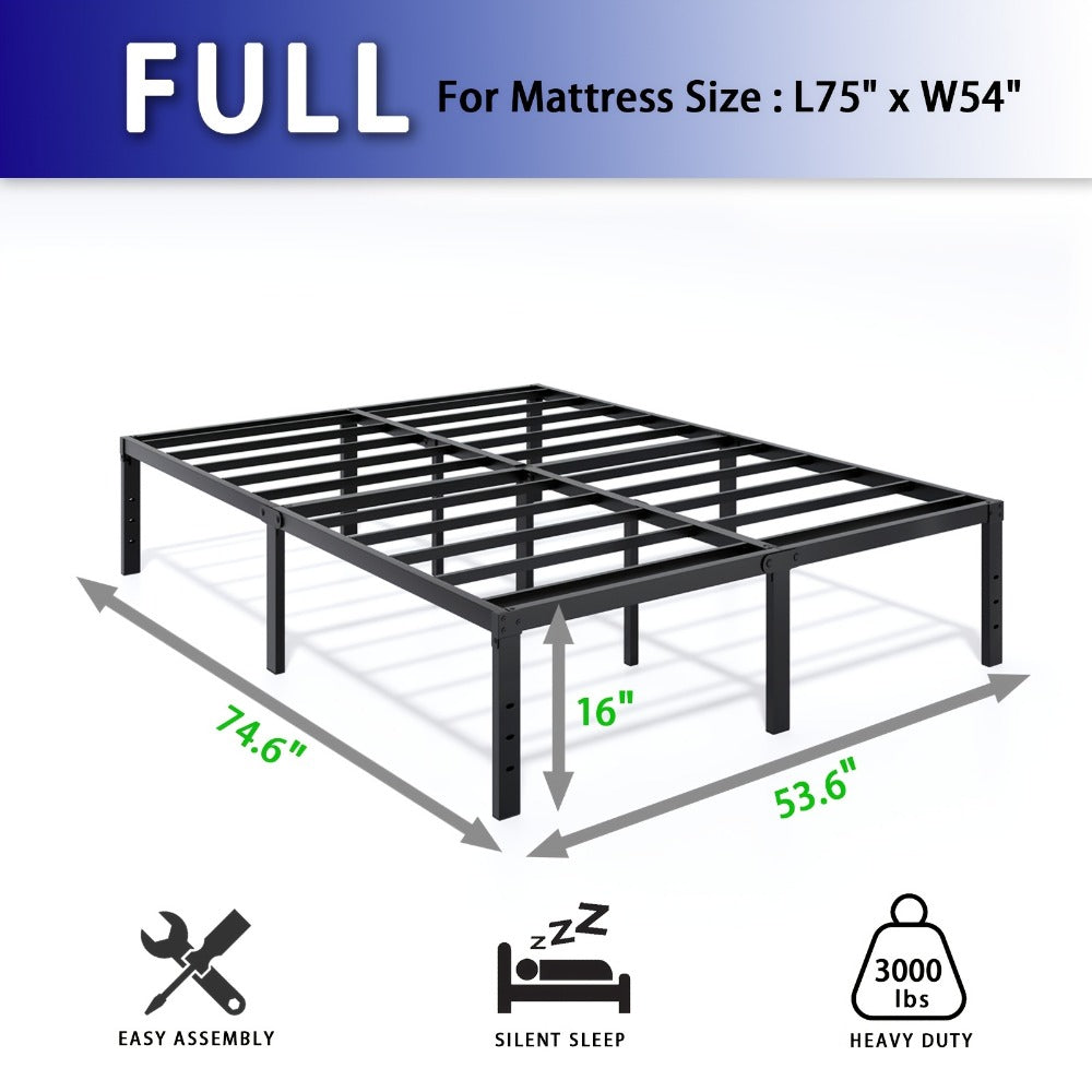 Heavy-Duty Metal Bed Frame with No Box Spring Needed for Bedroom detail image - detail view 14