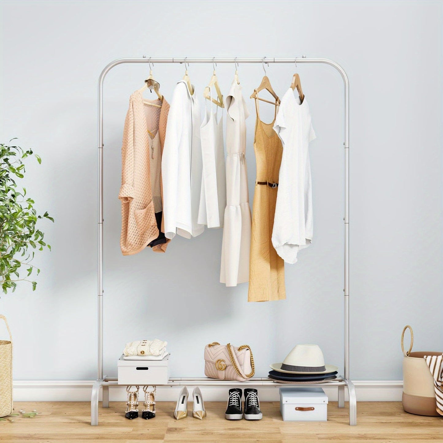Clothes Rack shown in the Grey option