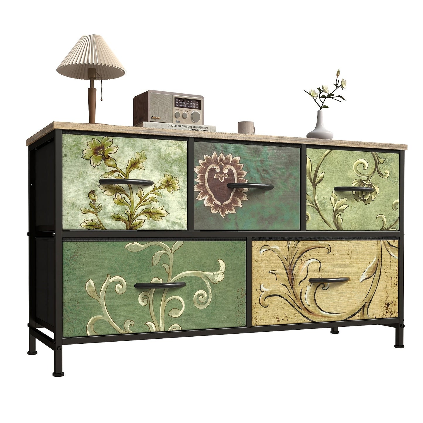 Dressers and Chests shown in the 5 drawers option