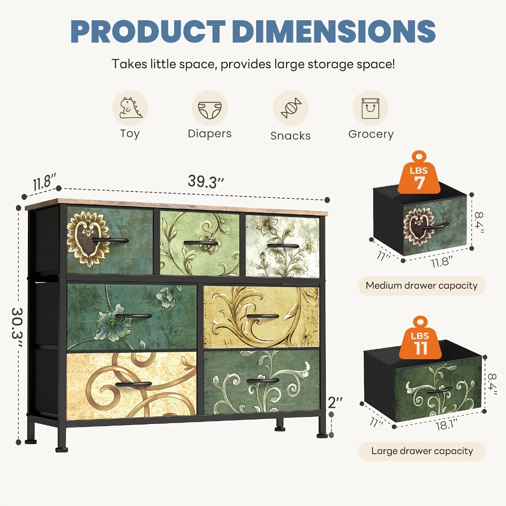 Heavy-Duty Metal Dressers And Chests for Living Room and Bedroom detail image - detail view 4